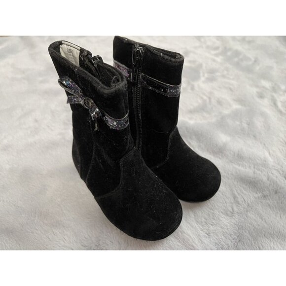 Gymboree Toddler Size 5 Black Boots - Picture 2 of 7